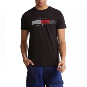 Tommy Hilfiger Men's Black Graphic Tee